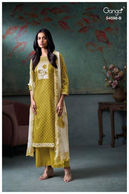 Ganga binal 4598 Dress material manufacturers in Kolkata